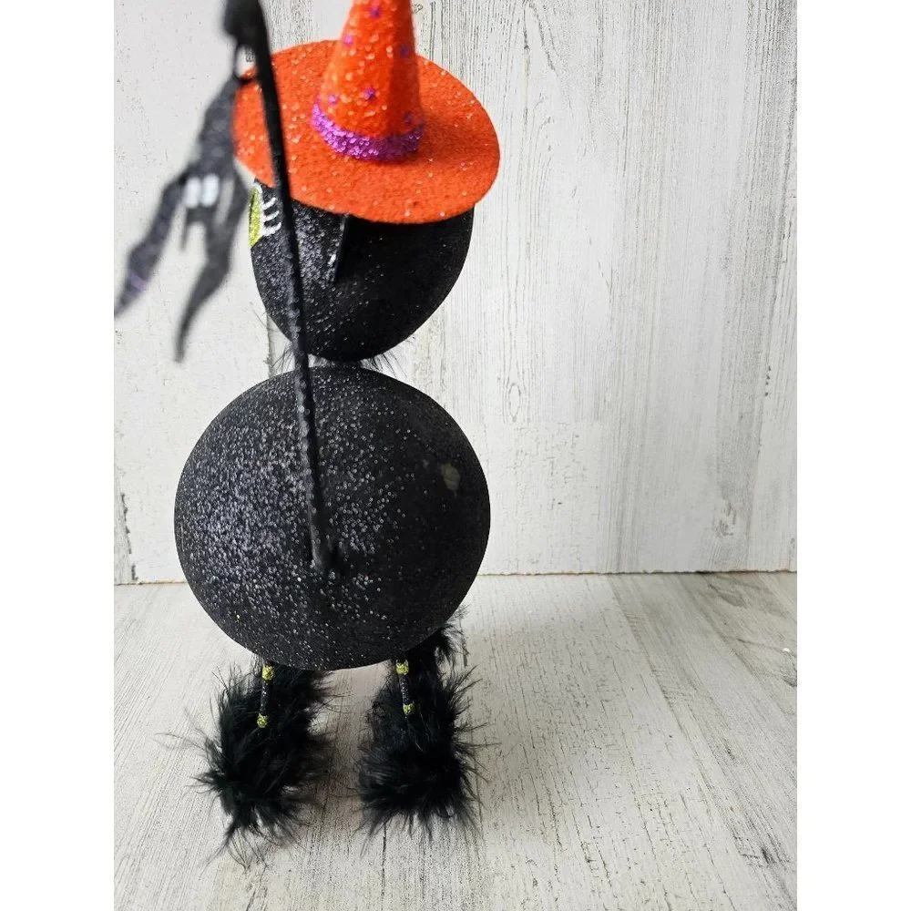 Pier 1 glitter cat bat Halloween vintage rare‎ decor fabulous glitter